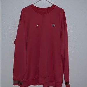 Pink adidas crew neck